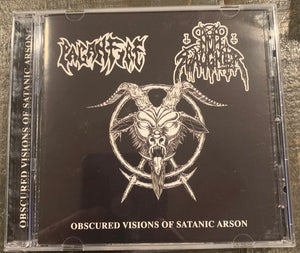 NUNSLAUGHTER / PAGANFIRE - Obscured Visions Of Satanic Arson (CD - Jewel Case)